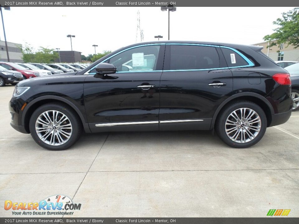 2017 Lincoln MKX Reserve AWD Black Velvet / Ebony Photo #3