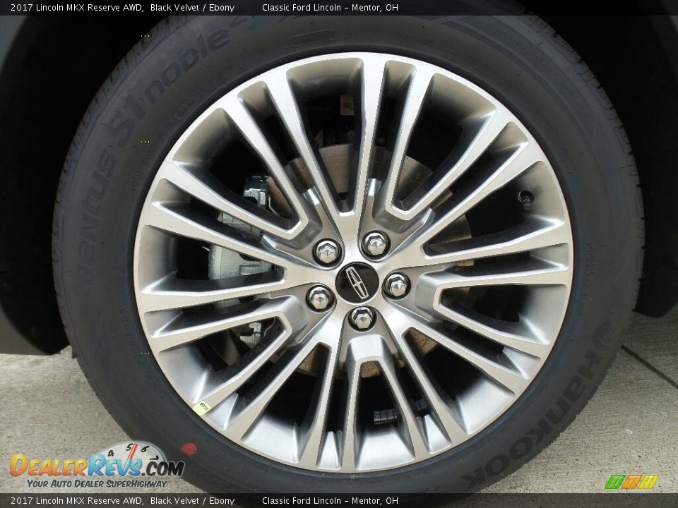 2017 Lincoln MKX Reserve AWD Black Velvet / Ebony Photo #7