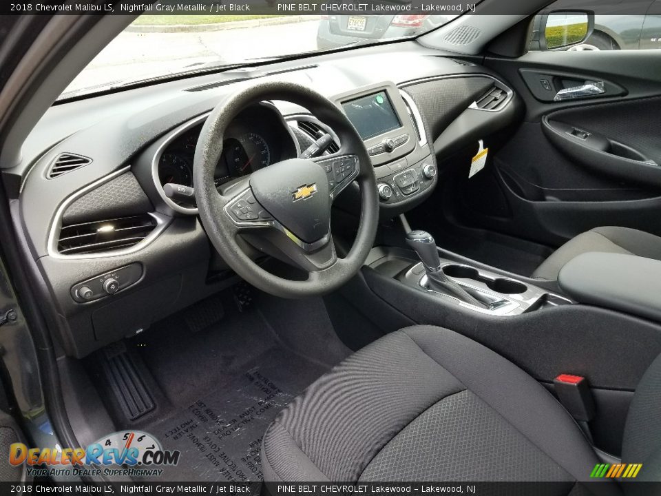 Jet Black Interior - 2018 Chevrolet Malibu LS Photo #7