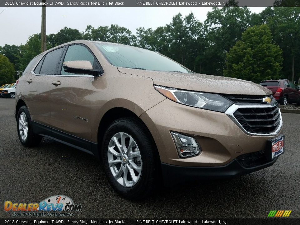 2018 Chevrolet Equinox LT AWD Sandy Ridge Metallic / Jet Black Photo #1