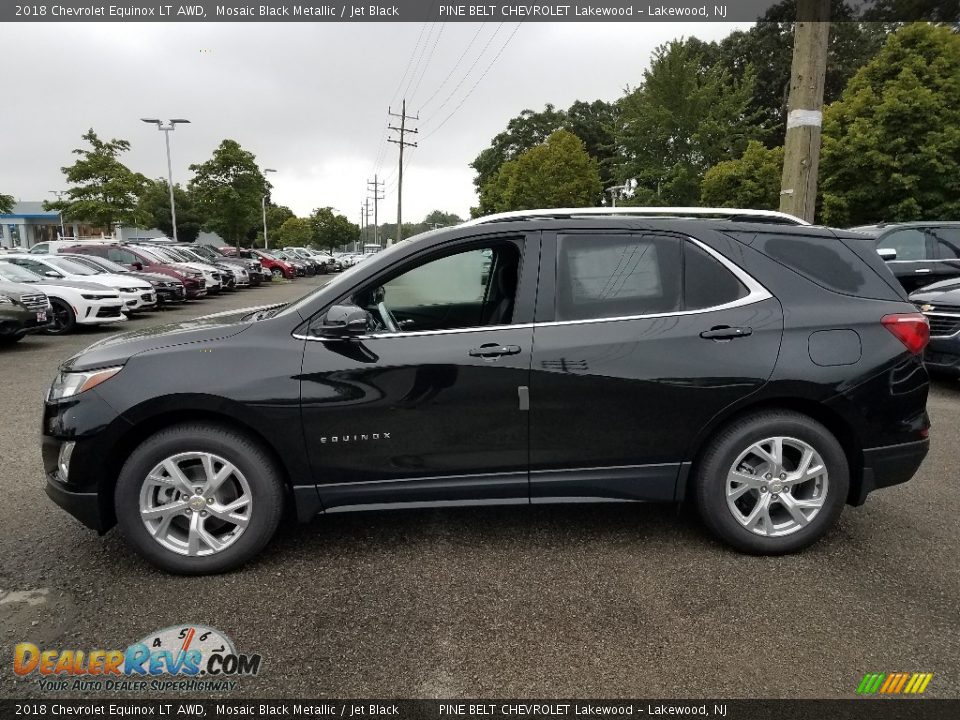 2018 Chevrolet Equinox LT AWD Mosaic Black Metallic / Jet Black Photo #3