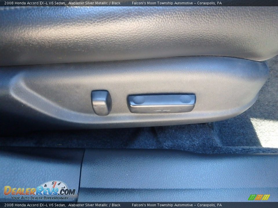 2008 Honda Accord EX-L V6 Sedan Alabaster Silver Metallic / Black Photo #12