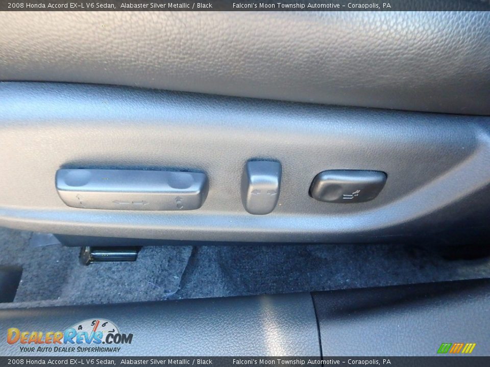 2008 Honda Accord EX-L V6 Sedan Alabaster Silver Metallic / Black Photo #20
