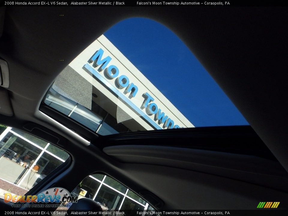2008 Honda Accord EX-L V6 Sedan Alabaster Silver Metallic / Black Photo #21