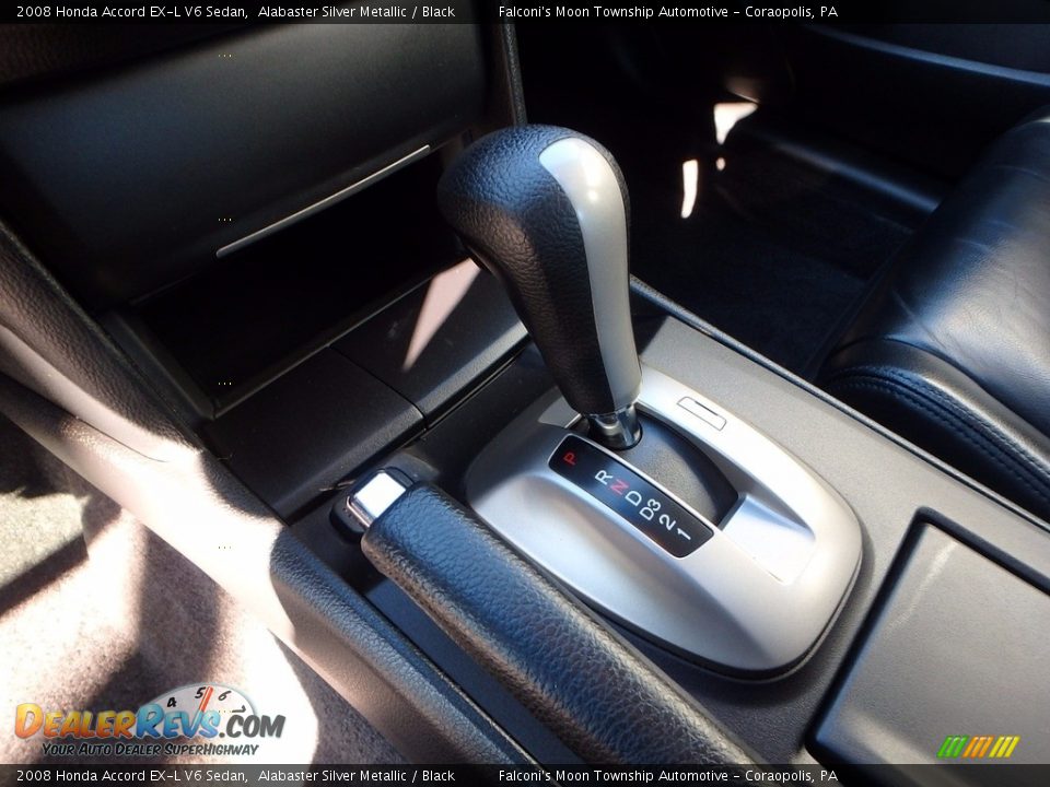 2008 Honda Accord EX-L V6 Sedan Alabaster Silver Metallic / Black Photo #22