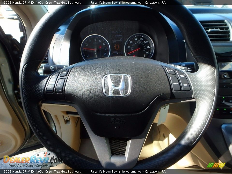 2008 Honda CR-V EX 4WD Green Tea Metallic / Ivory Photo #22
