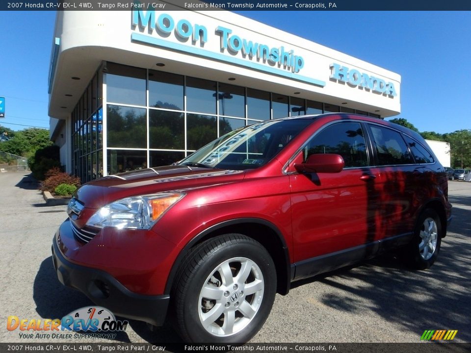 2007 Honda CR-V EX-L 4WD Tango Red Pearl / Gray Photo #1