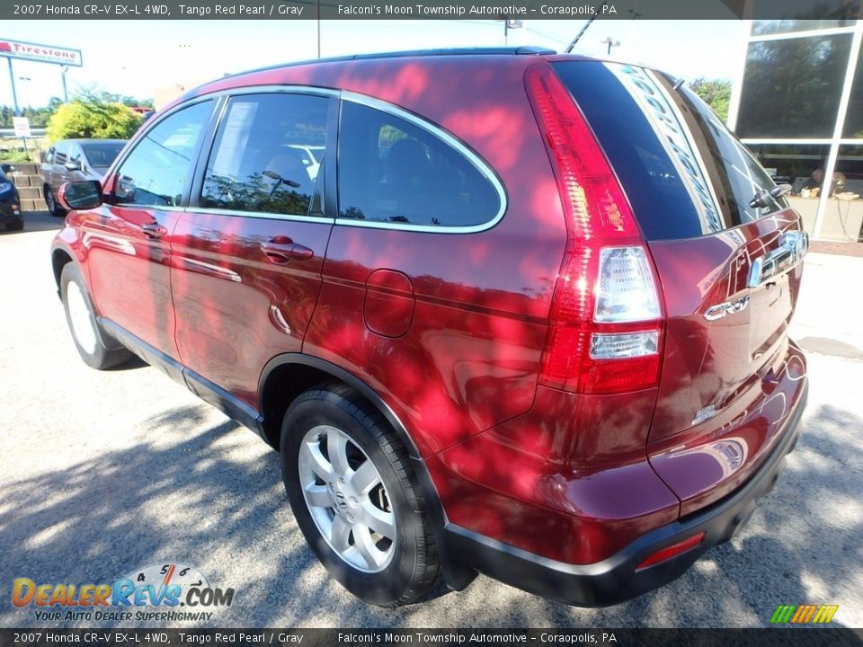 2007 Honda CR-V EX-L 4WD Tango Red Pearl / Gray Photo #3