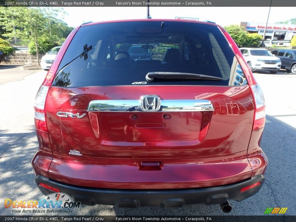 2007 Honda CR-V EX-L 4WD Tango Red Pearl / Gray Photo #4