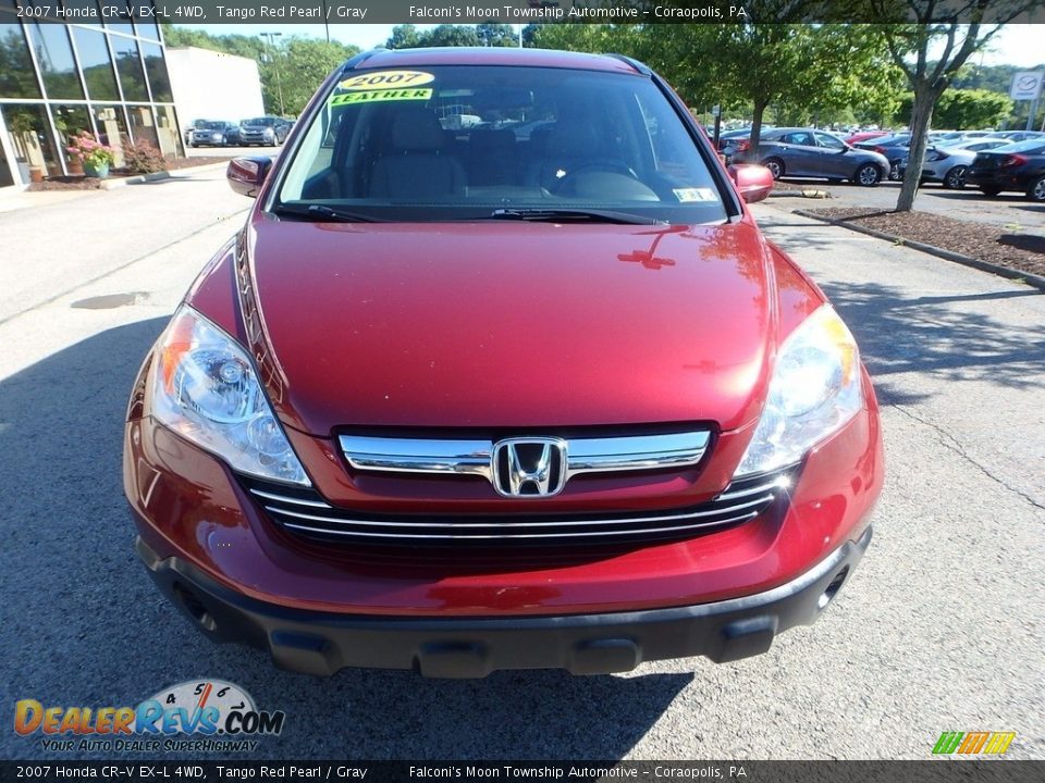 2007 Honda CR-V EX-L 4WD Tango Red Pearl / Gray Photo #9