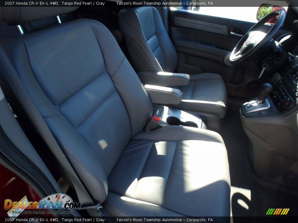 2007 Honda CR-V EX-L 4WD Tango Red Pearl / Gray Photo #11