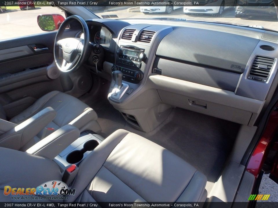 2007 Honda CR-V EX-L 4WD Tango Red Pearl / Gray Photo #12