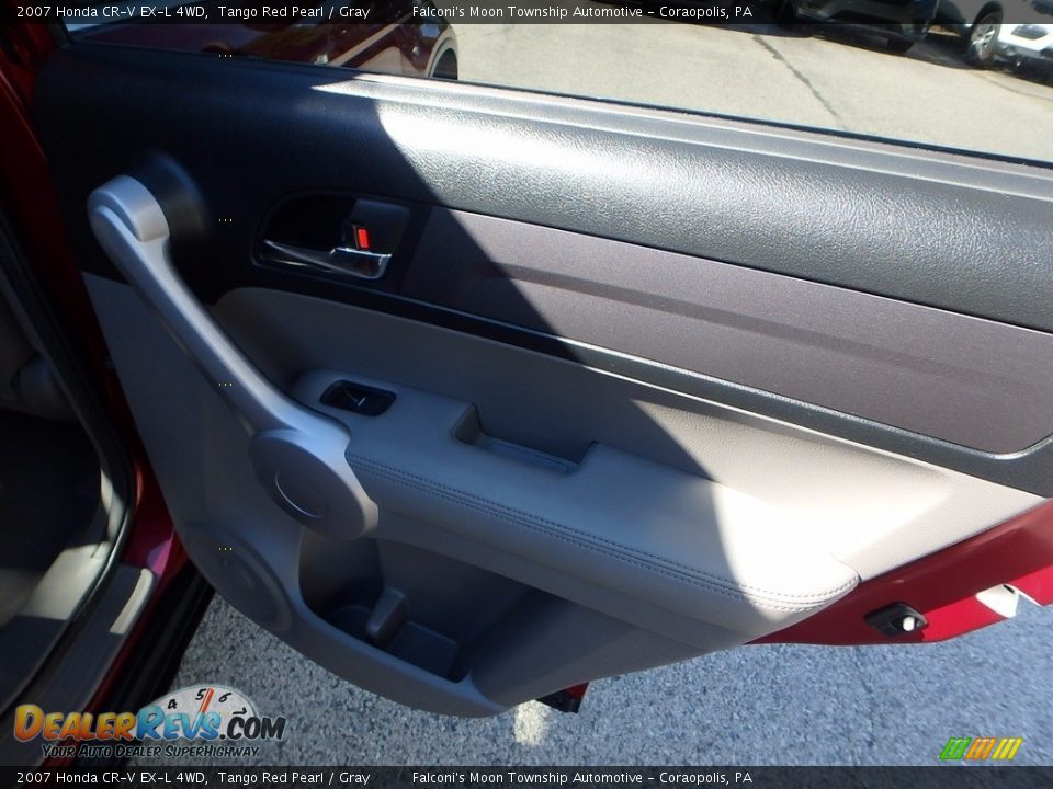 2007 Honda CR-V EX-L 4WD Tango Red Pearl / Gray Photo #15