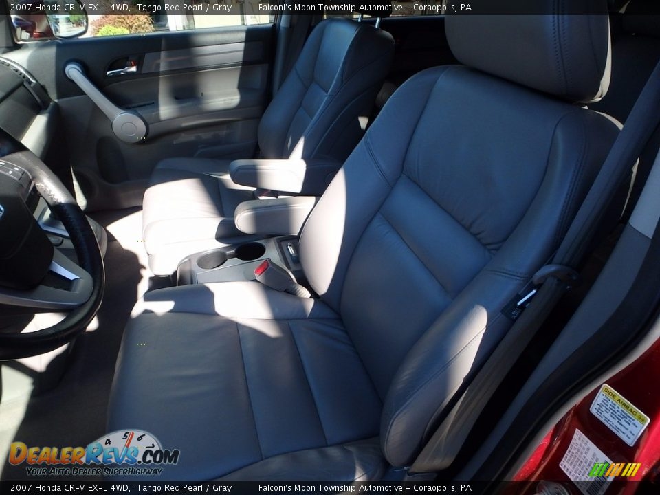 2007 Honda CR-V EX-L 4WD Tango Red Pearl / Gray Photo #16