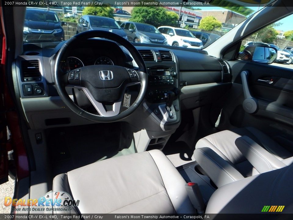 2007 Honda CR-V EX-L 4WD Tango Red Pearl / Gray Photo #18