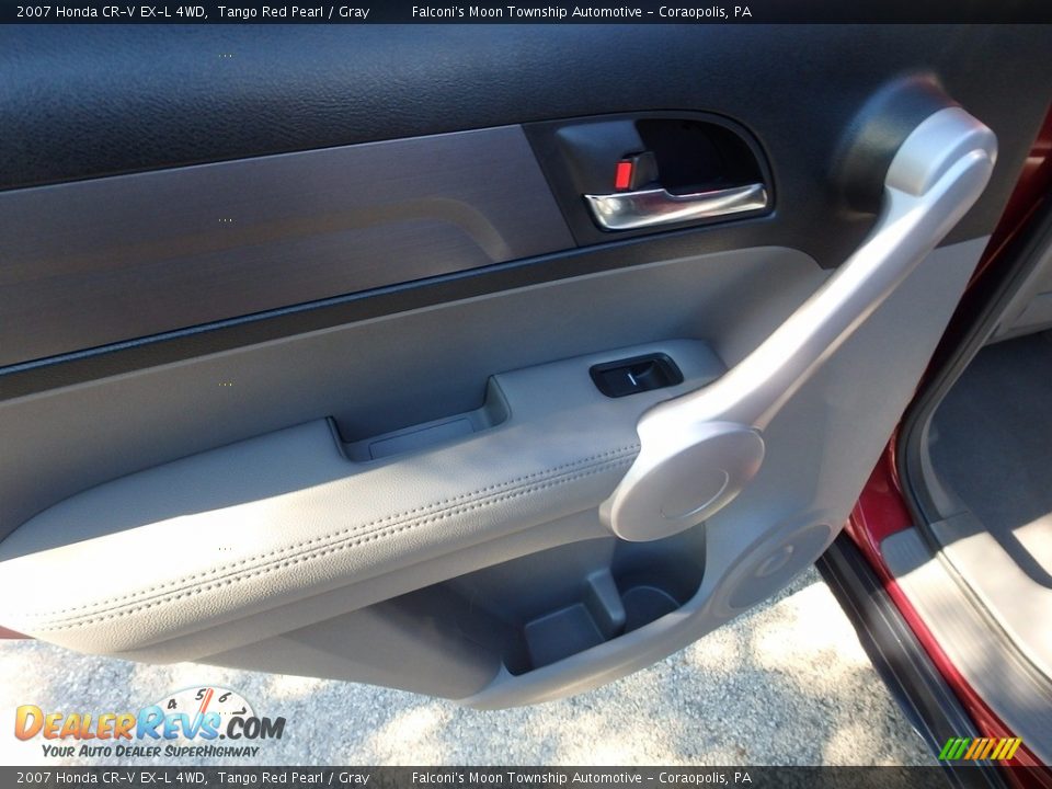 2007 Honda CR-V EX-L 4WD Tango Red Pearl / Gray Photo #19