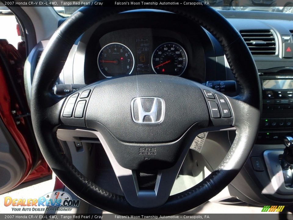 2007 Honda CR-V EX-L 4WD Tango Red Pearl / Gray Photo #22