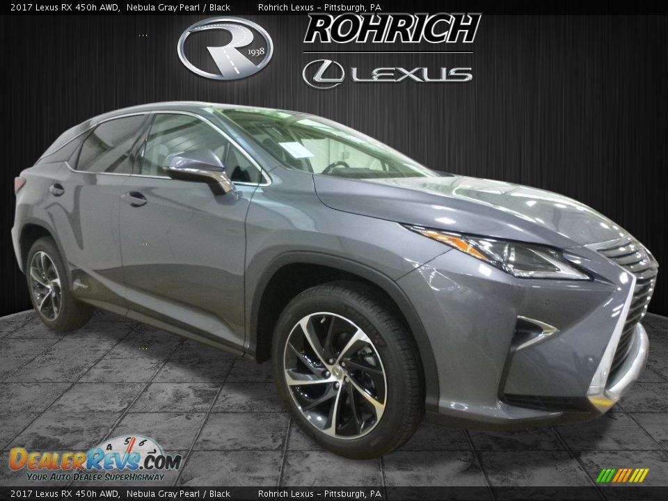 2017 Lexus RX 450h AWD Nebula Gray Pearl / Black Photo #1