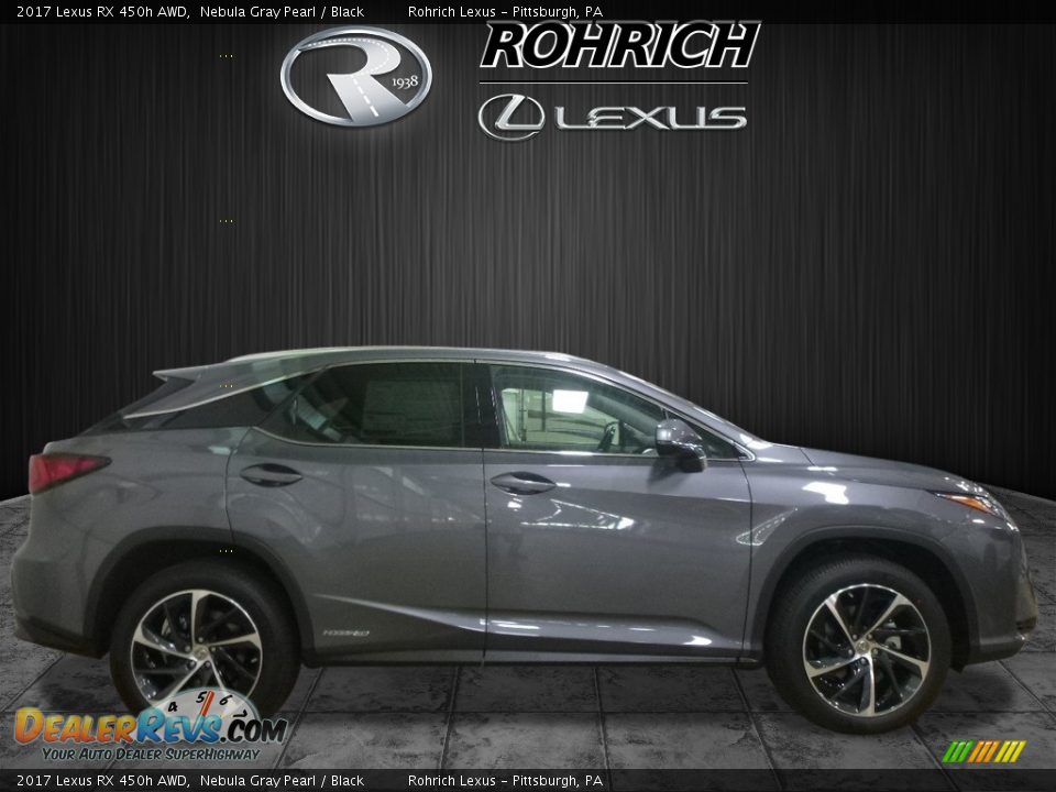 2017 Lexus RX 450h AWD Nebula Gray Pearl / Black Photo #2