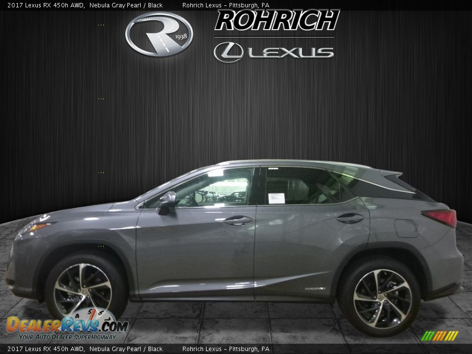 2017 Lexus RX 450h AWD Nebula Gray Pearl / Black Photo #3