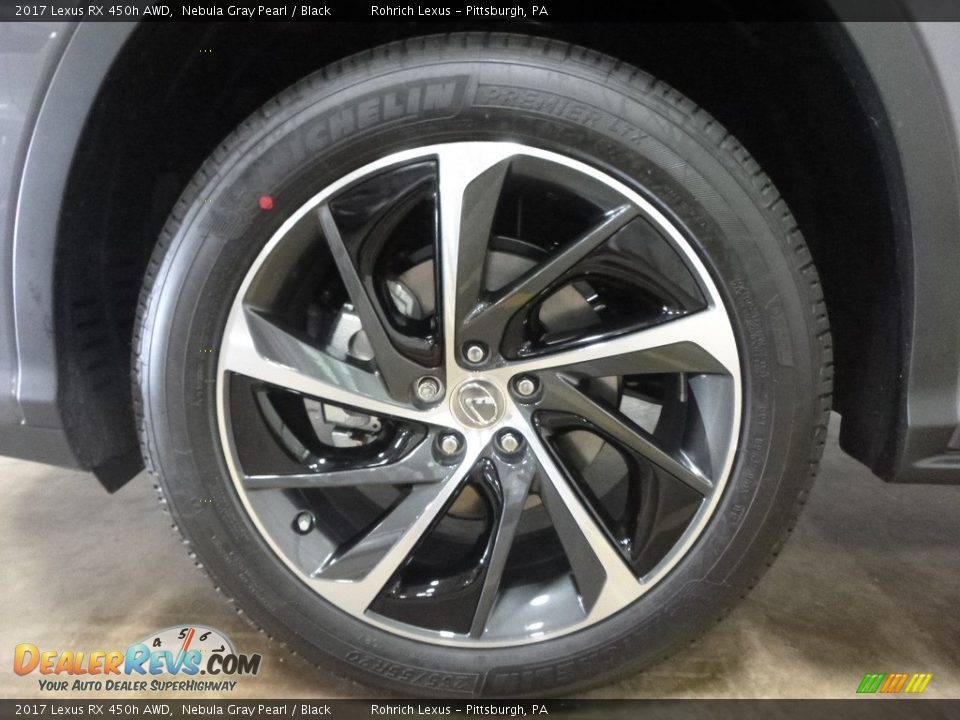 2017 Lexus RX 450h AWD Nebula Gray Pearl / Black Photo #5