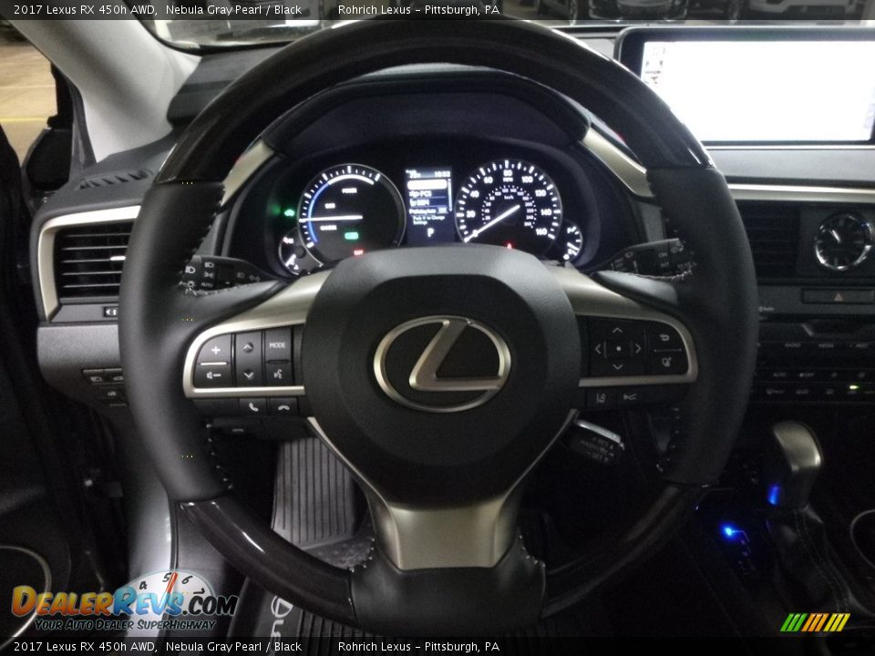 2017 Lexus RX 450h AWD Nebula Gray Pearl / Black Photo #15