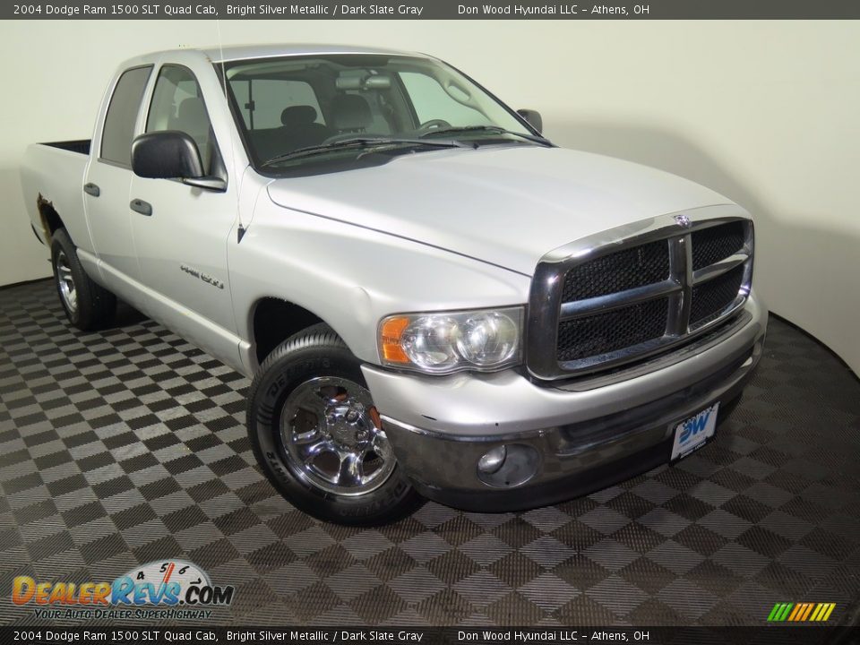 2004 Dodge Ram 1500 SLT Quad Cab Bright Silver Metallic / Dark Slate Gray Photo #2