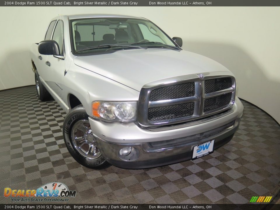 2004 Dodge Ram 1500 SLT Quad Cab Bright Silver Metallic / Dark Slate Gray Photo #3