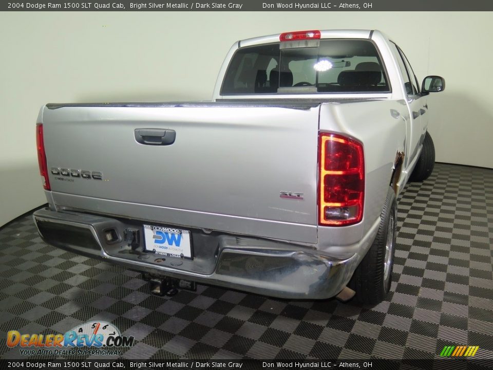 2004 Dodge Ram 1500 SLT Quad Cab Bright Silver Metallic / Dark Slate Gray Photo #10