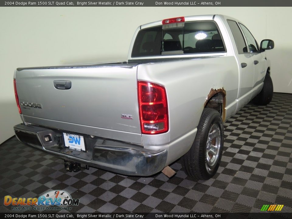 2004 Dodge Ram 1500 SLT Quad Cab Bright Silver Metallic / Dark Slate Gray Photo #11