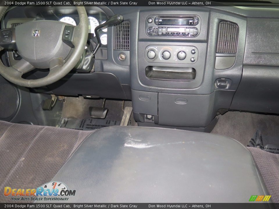 2004 Dodge Ram 1500 SLT Quad Cab Bright Silver Metallic / Dark Slate Gray Photo #12