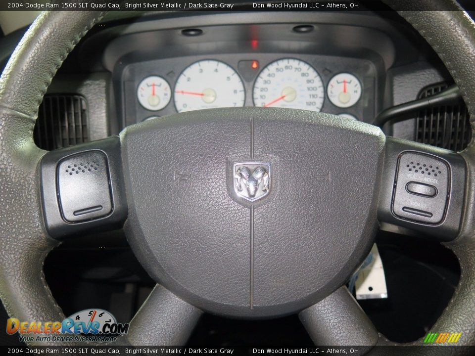 2004 Dodge Ram 1500 SLT Quad Cab Bright Silver Metallic / Dark Slate Gray Photo #13