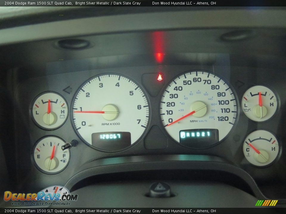 2004 Dodge Ram 1500 SLT Quad Cab Bright Silver Metallic / Dark Slate Gray Photo #14