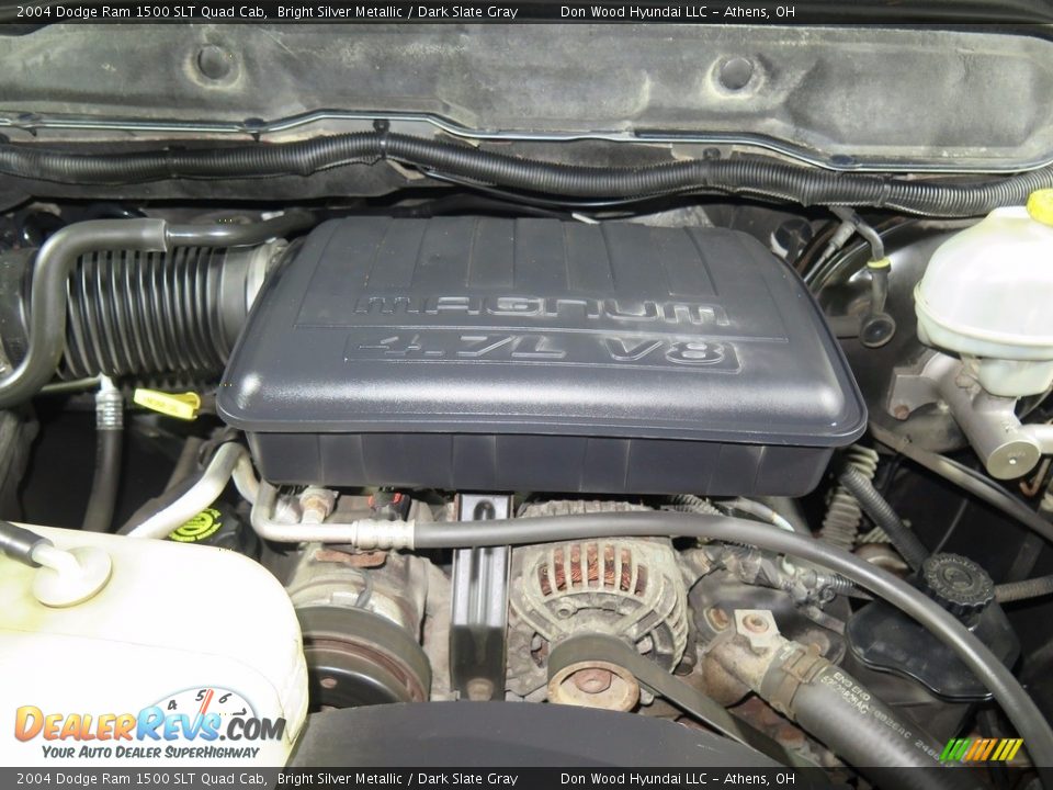 2004 Dodge Ram 1500 SLT Quad Cab Bright Silver Metallic / Dark Slate Gray Photo #20