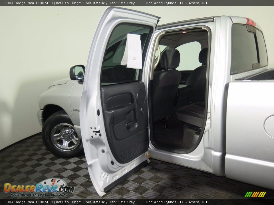 2004 Dodge Ram 1500 SLT Quad Cab Bright Silver Metallic / Dark Slate Gray Photo #22