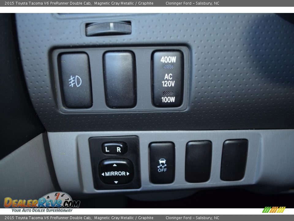 2015 Toyota Tacoma V6 PreRunner Double Cab Magnetic Gray Metallic / Graphite Photo #24