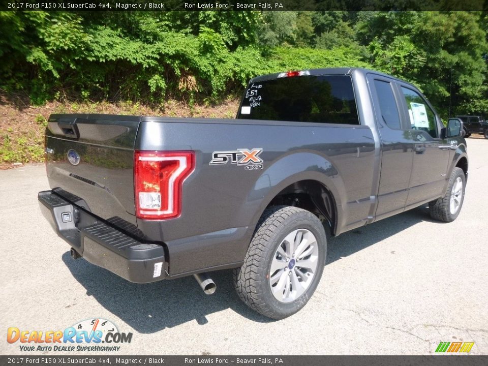 2017 Ford F150 XL SuperCab 4x4 Magnetic / Black Photo #2