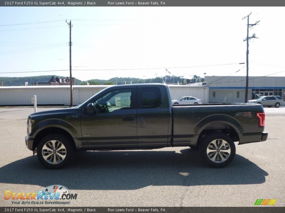 2017 Ford F150 XL SuperCab 4x4 Magnetic / Black Photo #5
