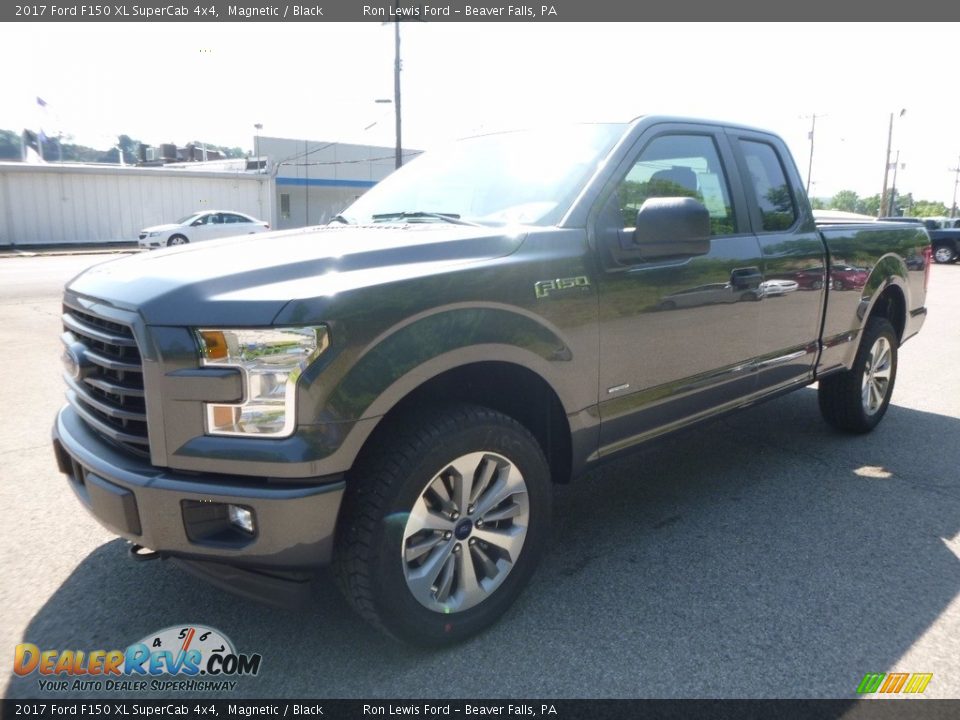 2017 Ford F150 XL SuperCab 4x4 Magnetic / Black Photo #6