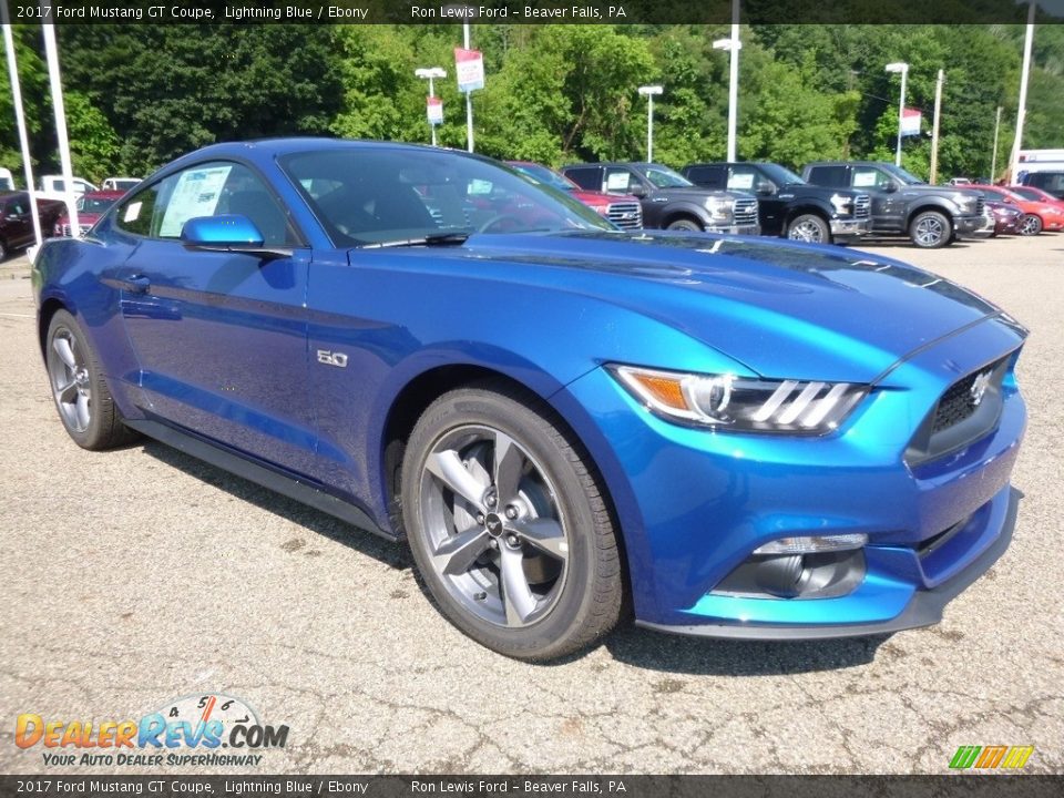 2017 Ford Mustang GT Coupe Lightning Blue / Ebony Photo #9