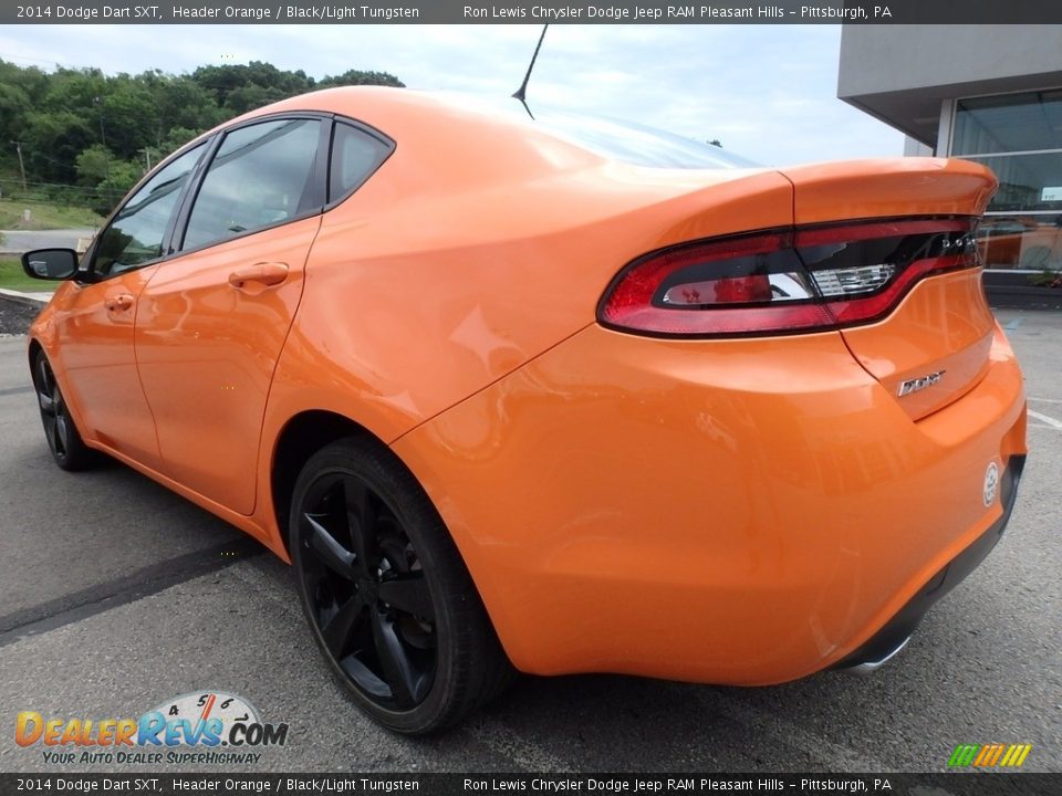 2014 Dodge Dart SXT Header Orange / Black/Light Tungsten Photo #3