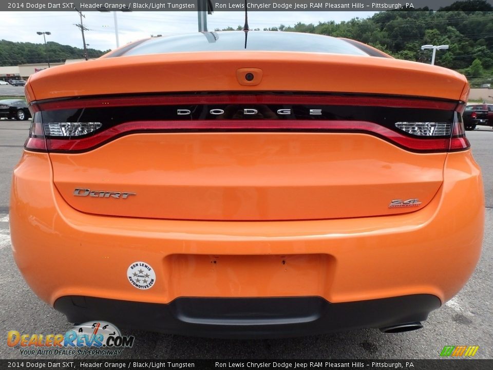 2014 Dodge Dart SXT Header Orange / Black/Light Tungsten Photo #4