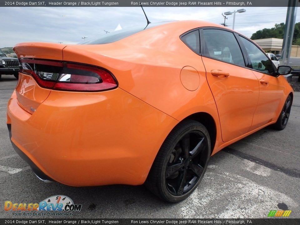 2014 Dodge Dart SXT Header Orange / Black/Light Tungsten Photo #5