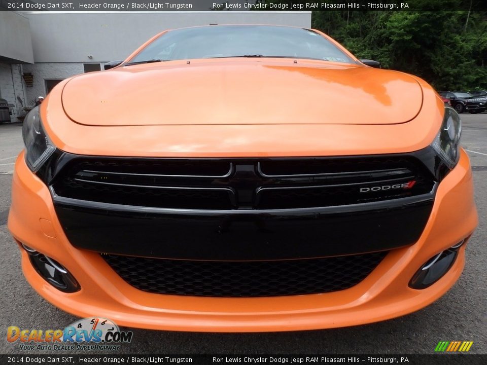 2014 Dodge Dart SXT Header Orange / Black/Light Tungsten Photo #8