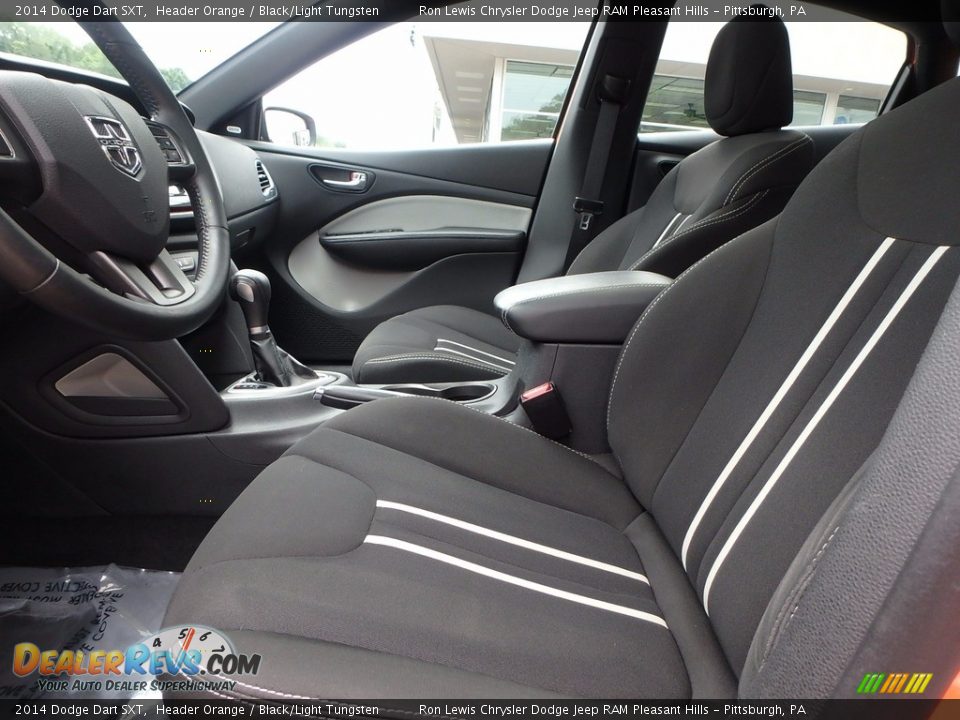 2014 Dodge Dart SXT Header Orange / Black/Light Tungsten Photo #10