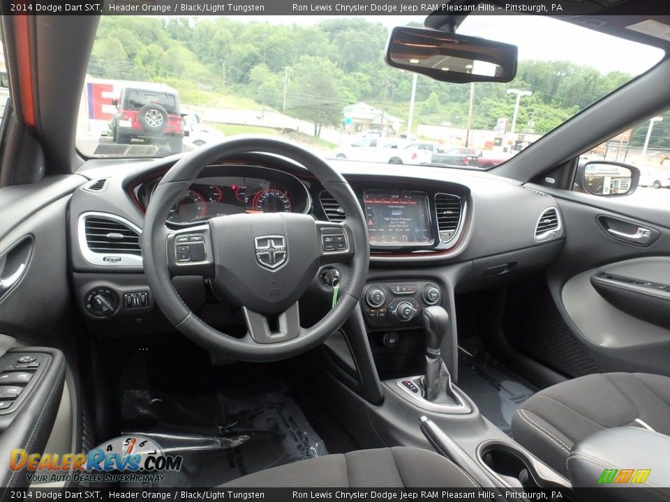 2014 Dodge Dart SXT Header Orange / Black/Light Tungsten Photo #12