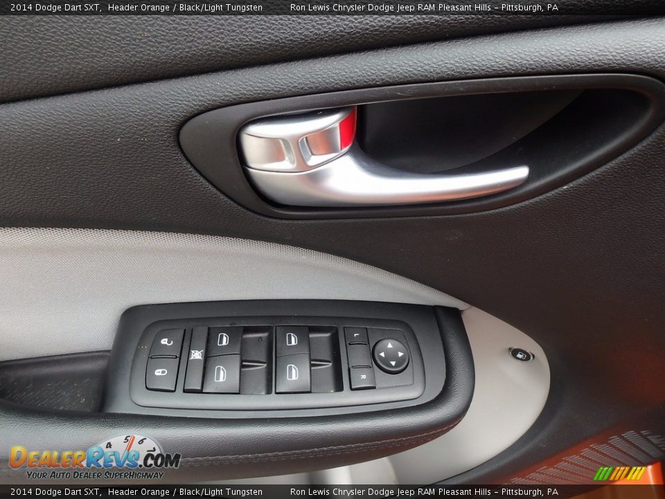 2014 Dodge Dart SXT Header Orange / Black/Light Tungsten Photo #14