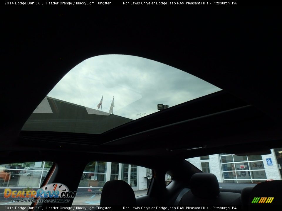 2014 Dodge Dart SXT Header Orange / Black/Light Tungsten Photo #16