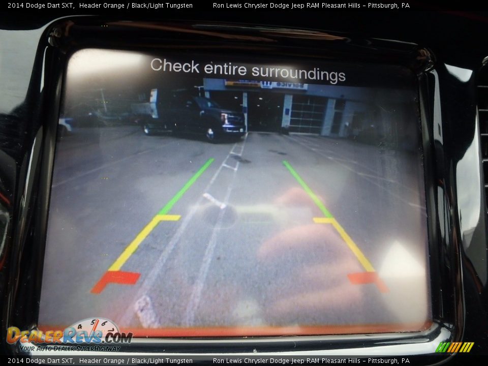 2014 Dodge Dart SXT Header Orange / Black/Light Tungsten Photo #18