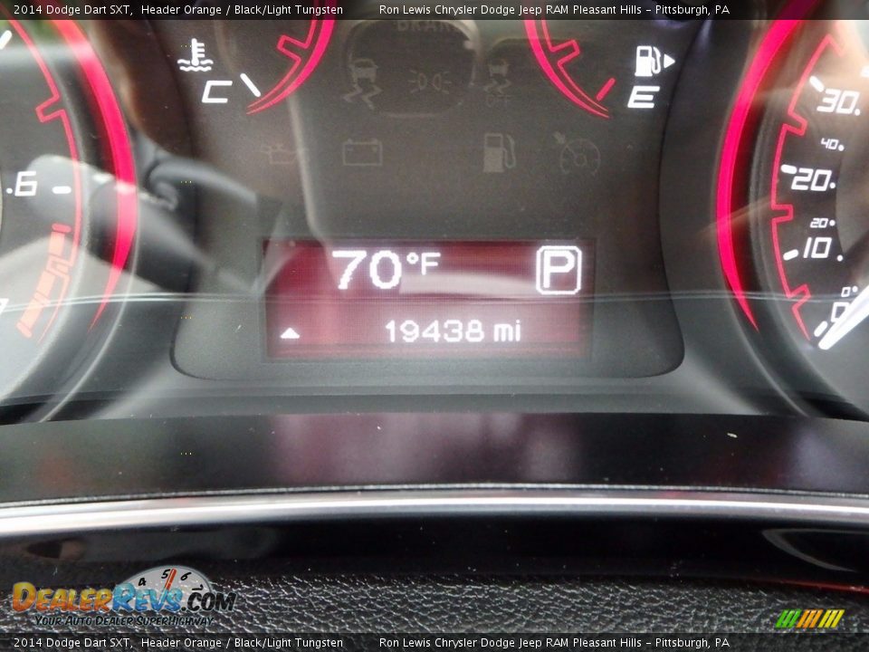 2014 Dodge Dart SXT Header Orange / Black/Light Tungsten Photo #20
